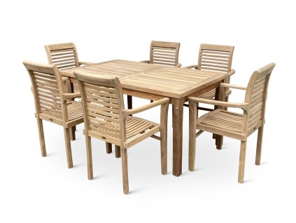 Zahradní teakový nábytek Garden III. 1+6 (2)