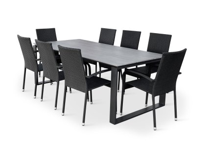 Zahradní jídelní sestava Strong + 8x židle PARIS (2)