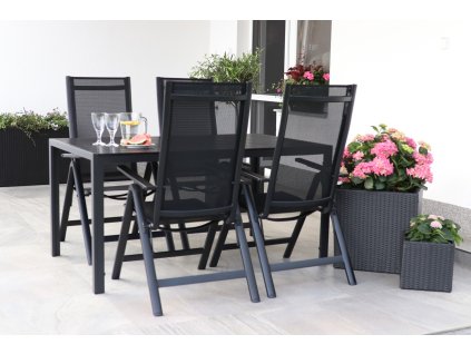 Set Viking L + 4x židle Tony polohovací