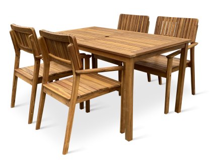 Zahradní dřevěná sestava 1+4 Lucy I.