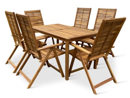 Zahradní dřevěná sestava 1+6 Lucy II.