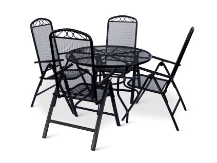 Zahradní kovový set 1+4 pro 4 osoby Lana