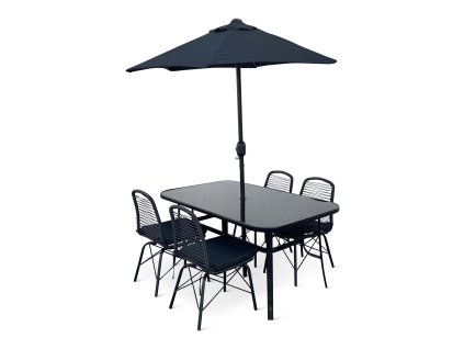 Zahradní set RamadaGigi 1+4 se slunečníkem (4)