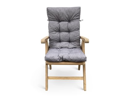 Polstr na polohovací židli a křeslo 5cm šedý