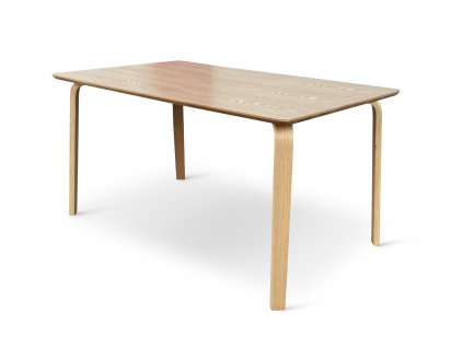 Dřevěný jídelní stůl Zaha v dekoru dubu 150x90 cm (3)