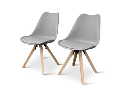 Jídelní židle Gina šedá (2)