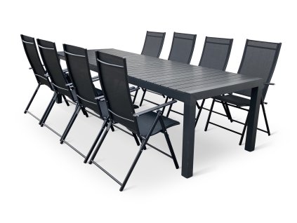 Velký zahradní jídelní set GRANDE PASTO + 8x židle Pia (2)