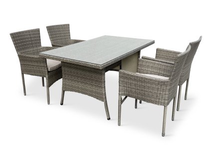 Zahradní nábytek ratan Haiti PREMIUM + 4x křeslo BALI PREMIUM (2)