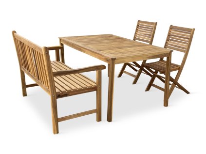 Zahradní set COPENHAGEN + 2x židle Mandy + 1x lavice Kory (1)