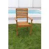 Zahradní dřevěné křeslo s područkami Luc