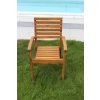 Zahradní dřevěné křeslo s područkami Luc