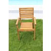 Zahradní dřevěné křeslo s područkami Luc