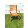 Zahradní dřevěné křeslo s područkami Luc