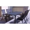 Zahradní jídelní set Viking XL + 6x polohovací křeslo Mona