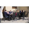 Zahradní jídelní set Grande Pasto + 10x polohovací židle Tony