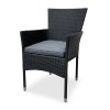Zahradní křeslo BALI černé (4)