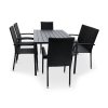 Zahradní set ratan stůl Viking L + 4x židle a 1x lavice PARIS (1)