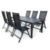 Zahradní jídelní set Viking XL + 6x polohovací židle Tony