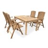 Zahradní teakový set 1+4 pro 4 osoby Garden V.