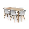 Stůl Zaha dub + 6x židle ECONOMY (3)