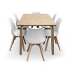 Stůl Zaha dub + 6x židle ECONOMY (1)