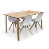 Stůl Zaha dub + 4x židle BEECH (4)