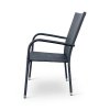 Zahradní židle Paris ratanová antracit (4)