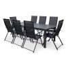 Zahradní nábytek z kovu stůl Viking XL + 8x židle Pia (2)