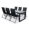 Zahradní jídelní set stůl Strong + 6x židle Pia polohovací (2)