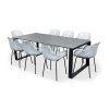 Zahradní designový set Strong + 8x křeslo GABY šedé (2)