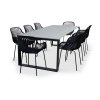 Zahradní designový set Strong + 8x křeslo GABY černé (4)