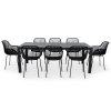 Moderní zahradní set Viking XL + 8x křeslo GABY černé (3)
