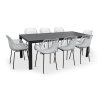 Moderní zahradní set Viking XL + 8x křeslo GABY šedé (4)