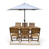 Zahradní dřevěný set stůl VIET + židle Mandy 1+6 (1)