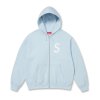 Supreme S Logo Zip Up Hooded Sweatshirt
