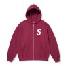 Supreme S Logo Zip Up Hooded Sweatshirt
