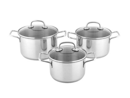 zestaw garnkow 6cz nois ze stali nierdzewnej carso elegance