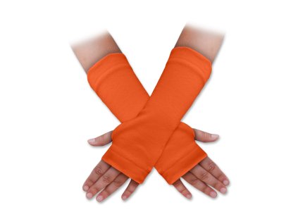 Návleky na ruce oranžové tmavé