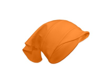 Šátek s kšiltem oranžový světlý