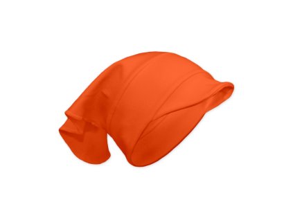 Šátek s kšiltem oranžový tmavý