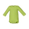 Kojenecké body dlouhý rukáv, dětské body s dlouhým rukávem, zelené hráškové, Nojatex
