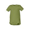 Kojenecké body krátký rukáv, dětské body s krátkým rukávem, zelené olivové, Nojatex