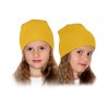 Dětská jarní podzimní čepice žlutá, Nojatex