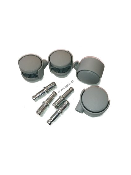 EASTMOP W01140 Kolečka plastová pro vědro 45 cm, sada 4 kusy