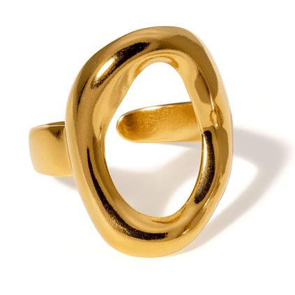 Pozlátený prsteň Aurora z chirurgickej ocele