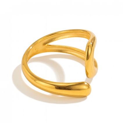 Pozlátený prsteň Isabella z chirurgickej ocele