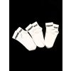Středně vysoké ponožky White 3-pack  Ponožky