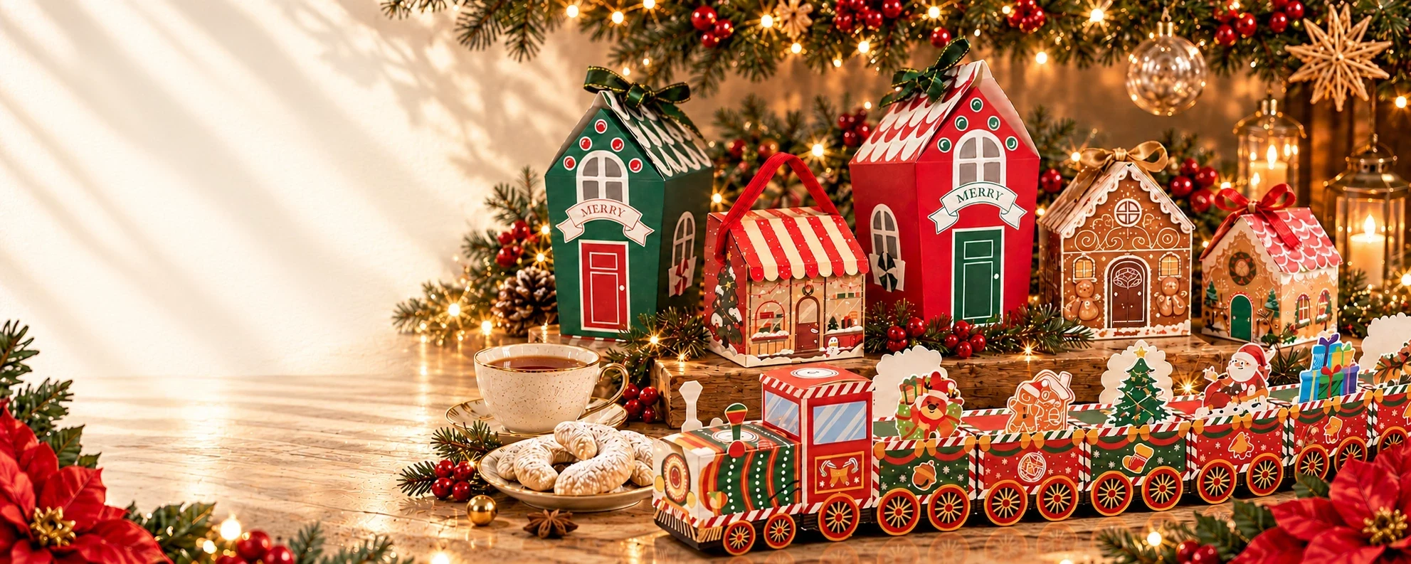 Vánoční vesnička NOMAD a vlakový adventní kalendář