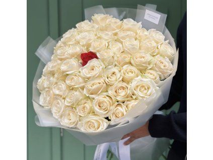 🤍 51 White Roses