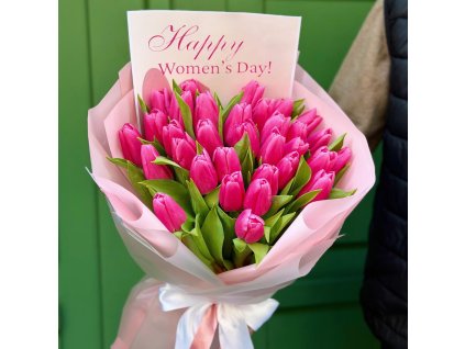 🌷 Pink Tulips for Womens Day